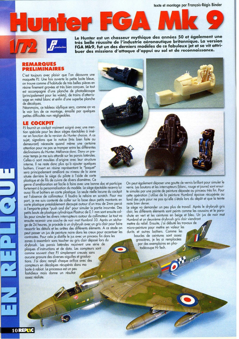 Replic 174 - Hawker Typhoon, Hawker Hunter, McDD F3H-2N Demon